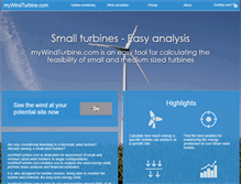Tablet Screenshot of mywindturbine.com